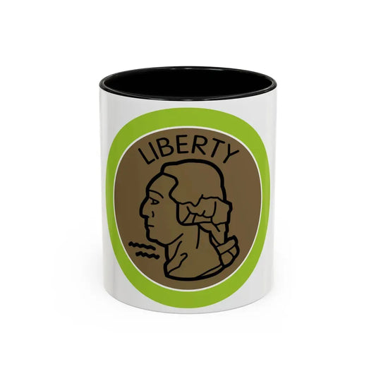 Coin Collecting (Boy Scout Merit Badge) Accent Coffee Mug 11oz Black - Go Mug Yourself