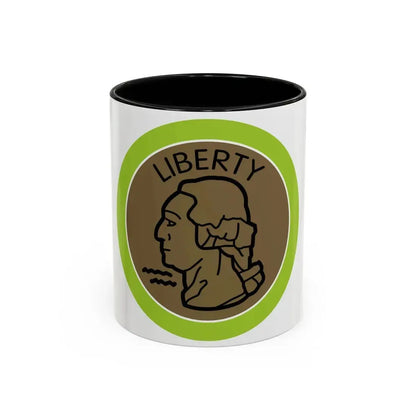 Coin Collecting (Boy Scout Merit Badge) Accent Coffee Mug 11oz Black - Go Mug Yourself