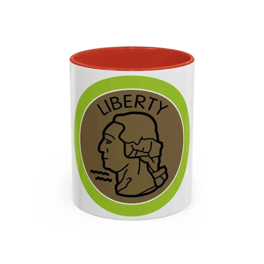 Coin Collecting (Boy Scout Merit Badge) Accent Coffee Mug 11oz Red - Go Mug Yourself