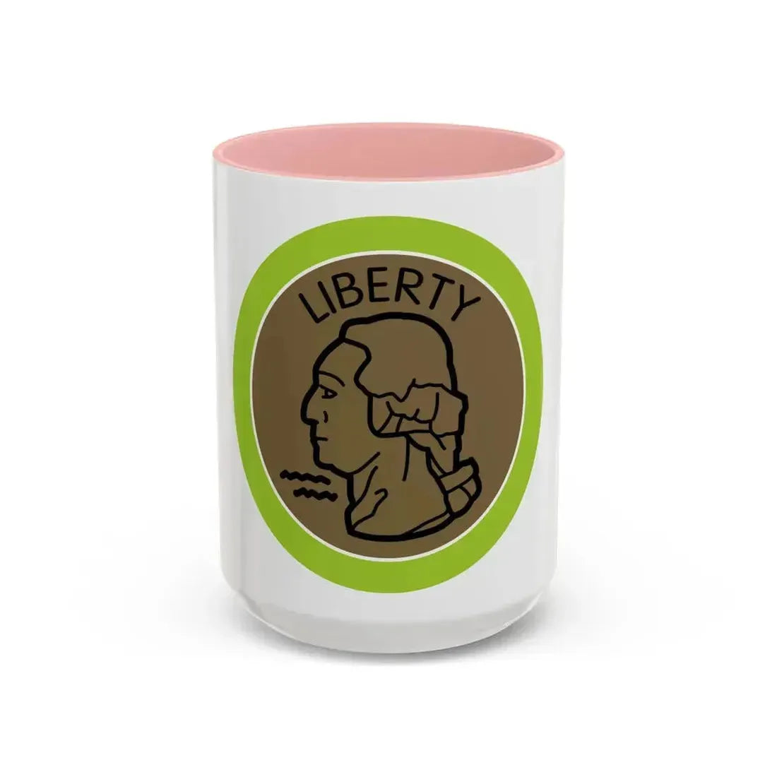 Coin Collecting (Boy Scout Merit Badge) Accent Coffee Mug 15oz Pink - Go Mug Yourself