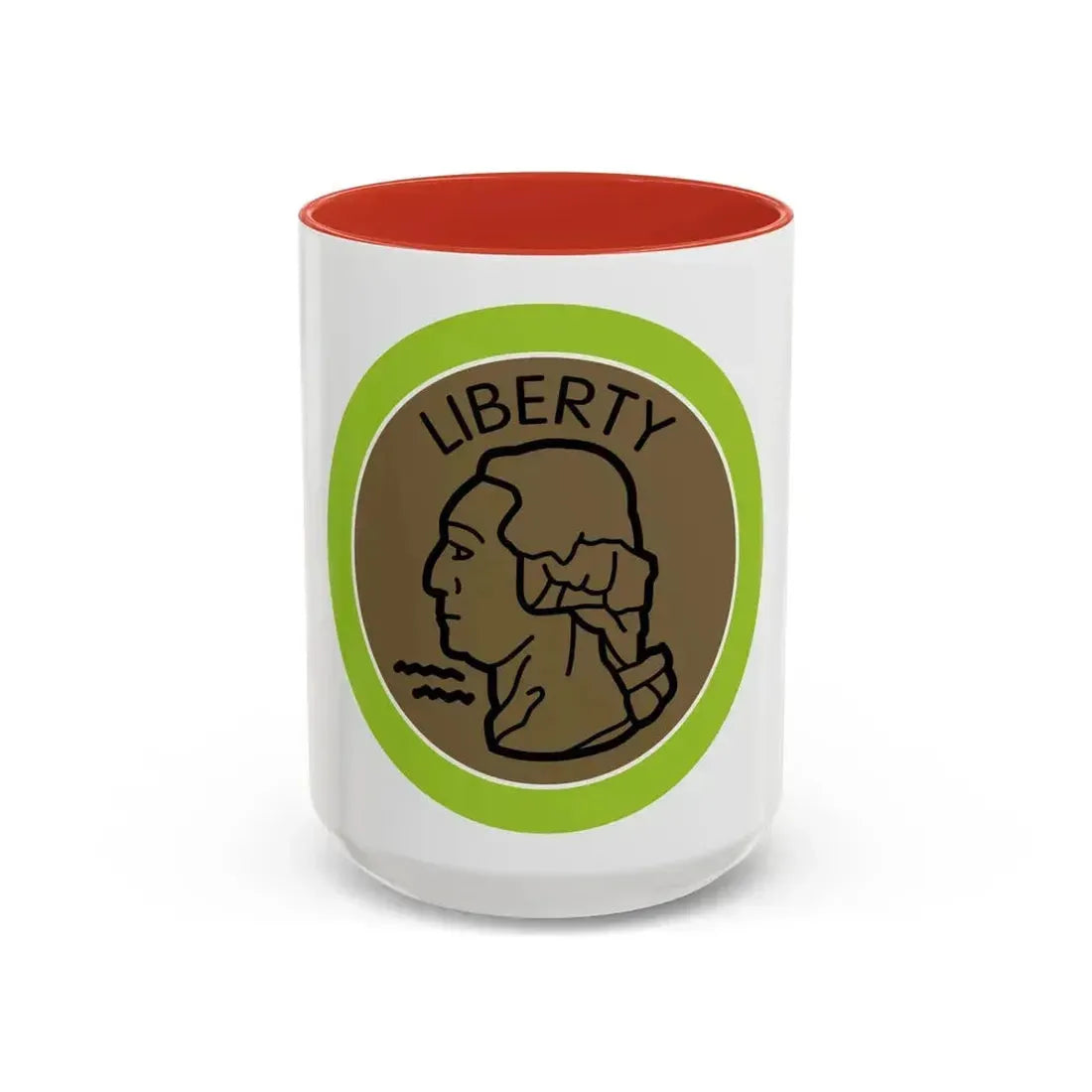Coin Collecting (Boy Scout Merit Badge) Accent Coffee Mug 15oz Red - Go Mug Yourself