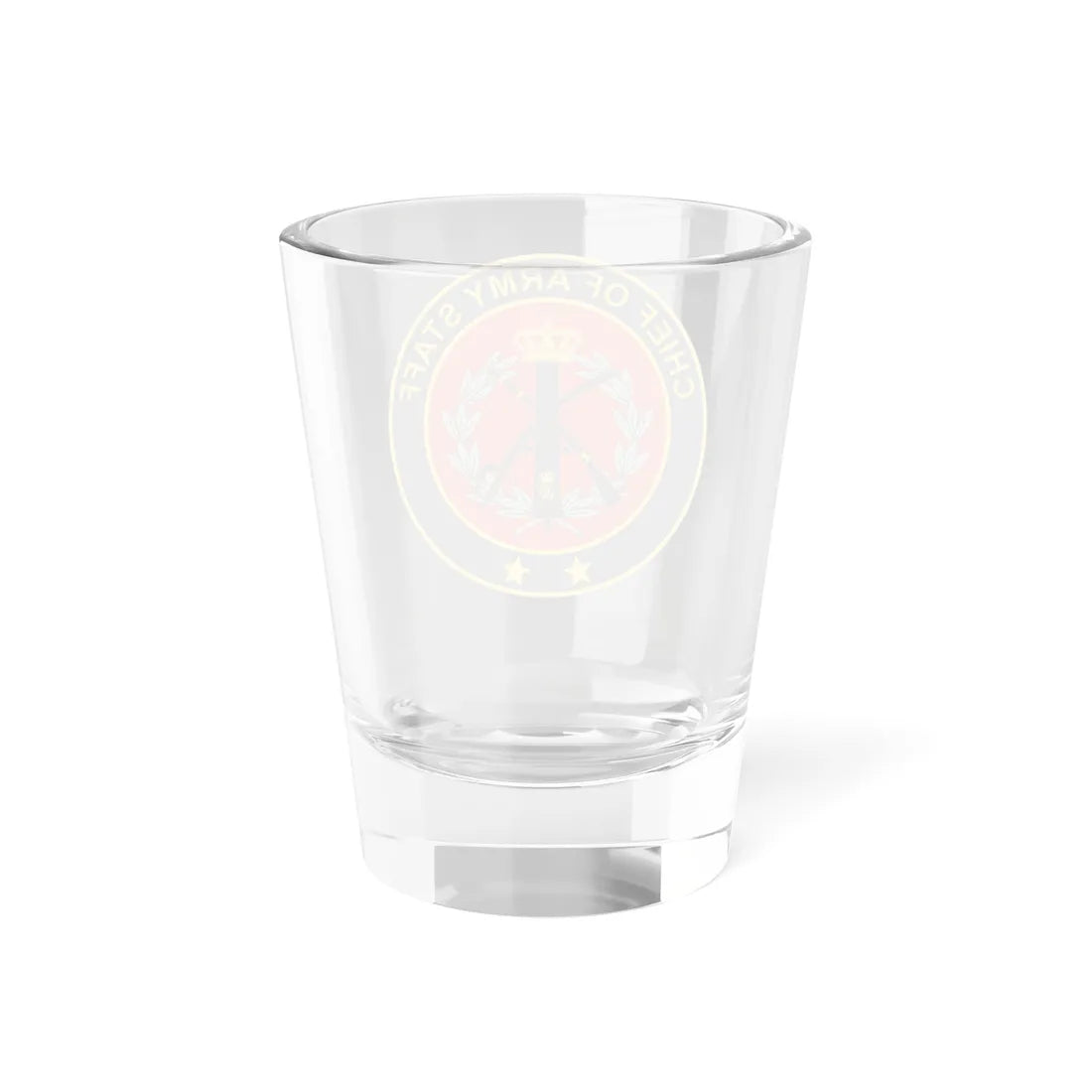 Coin for Chief of Army Staff Denmark (Denmark) (Coat of Arms) Shot Glass 1.5oz - Go Mug Yourself