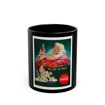 Coka-Cola ad, The Saturday Evening Post, November 29, 1952 - Black Coffee Mug 11oz - Go Mug Yourself