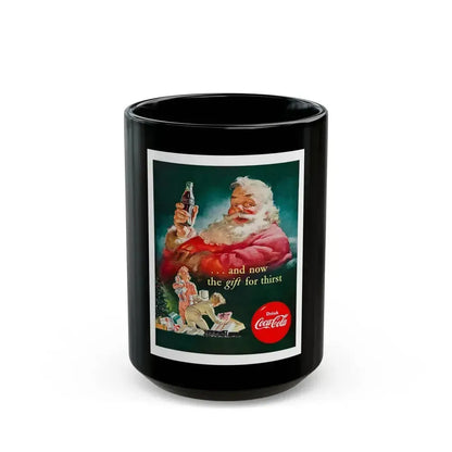 Coka-Cola ad, The Saturday Evening Post, November 29, 1952 - Black Coffee Mug 15oz - Go Mug Yourself