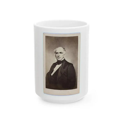 Col. Edward D. Baker, 1811-1861 (U.S. Civil War) White Coffee Mug 15oz - Go Mug Yourself