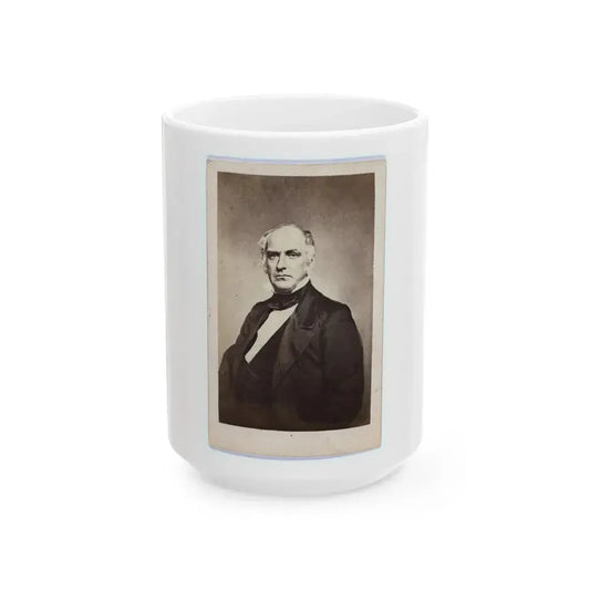 Col. Edward D. Baker, 1811-1861 (U.S. Civil War) White Coffee Mug 15oz - Go Mug Yourself
