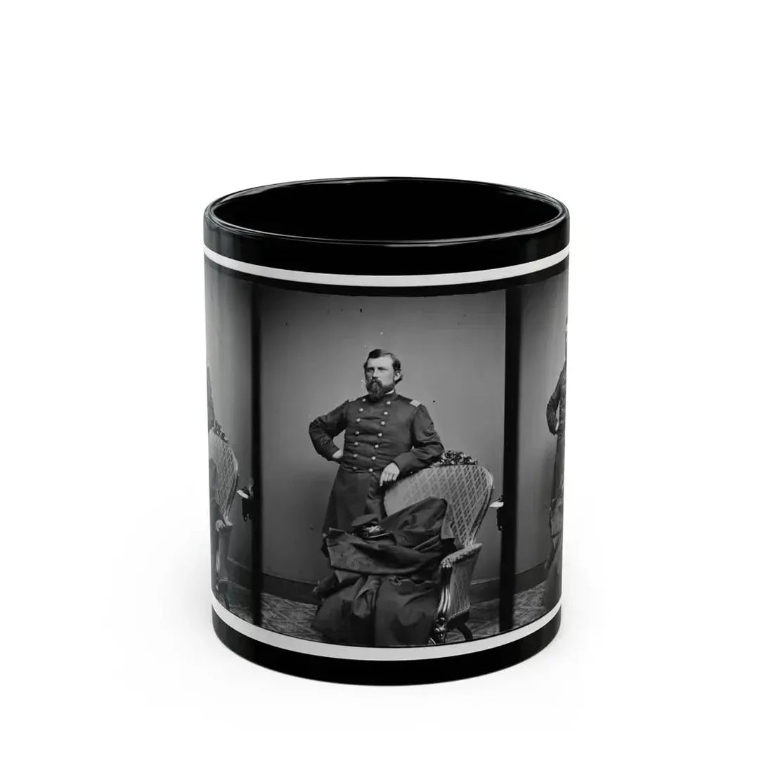 Col.  L.S. Trowbridge 10th Mich. Cav. (U.S. Civil War) Black Coffee Mug 11oz - Go Mug Yourself