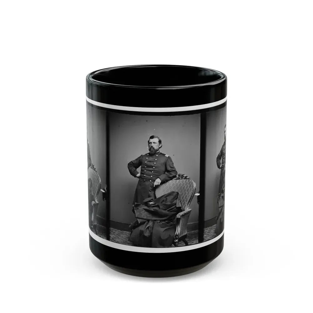 Col.  L.S. Trowbridge 10th Mich. Cav. (U.S. Civil War) Black Coffee Mug 15oz - Go Mug Yourself