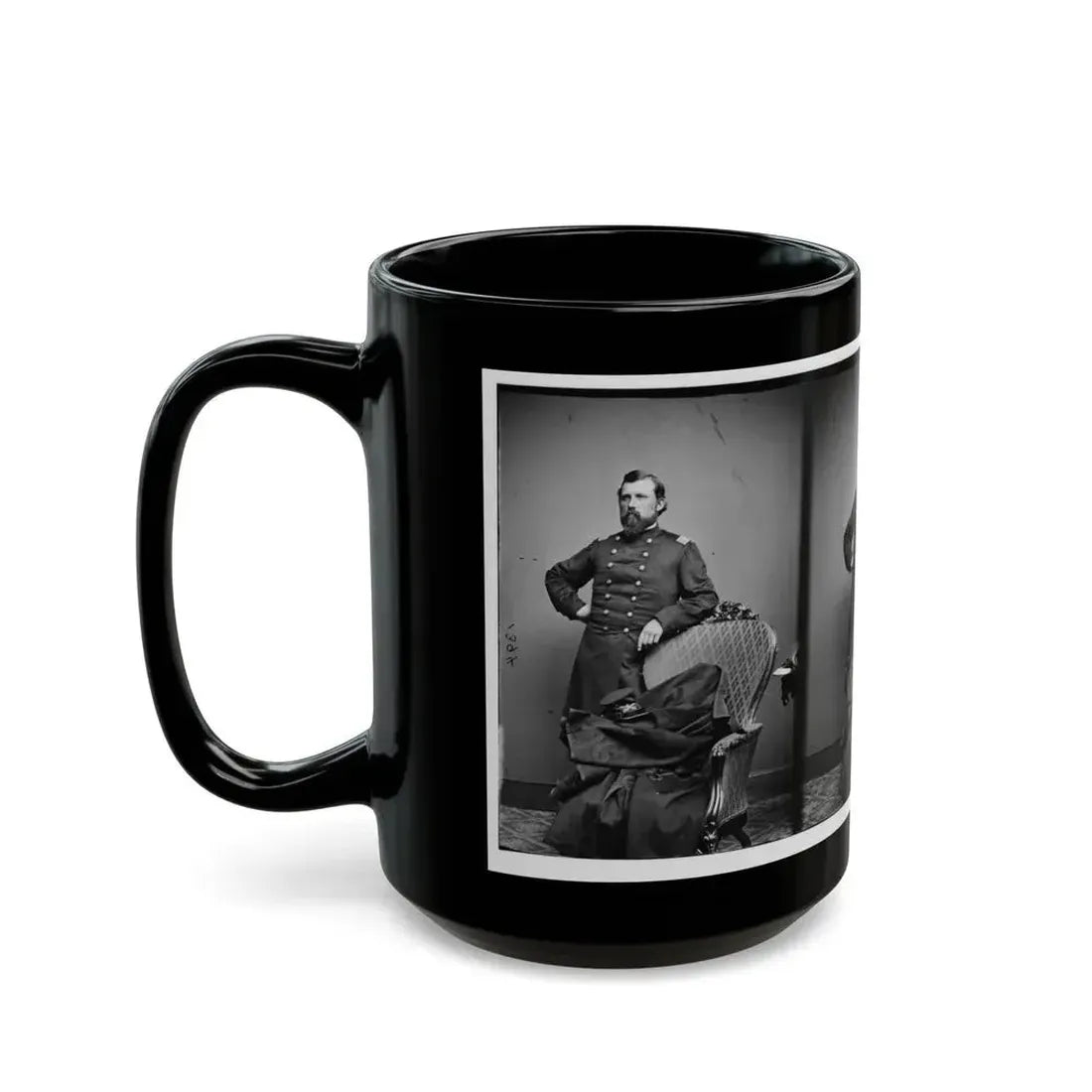 Col.  L.S. Trowbridge 10th Mich. Cav. (U.S. Civil War) Black Coffee Mug - Go Mug Yourself