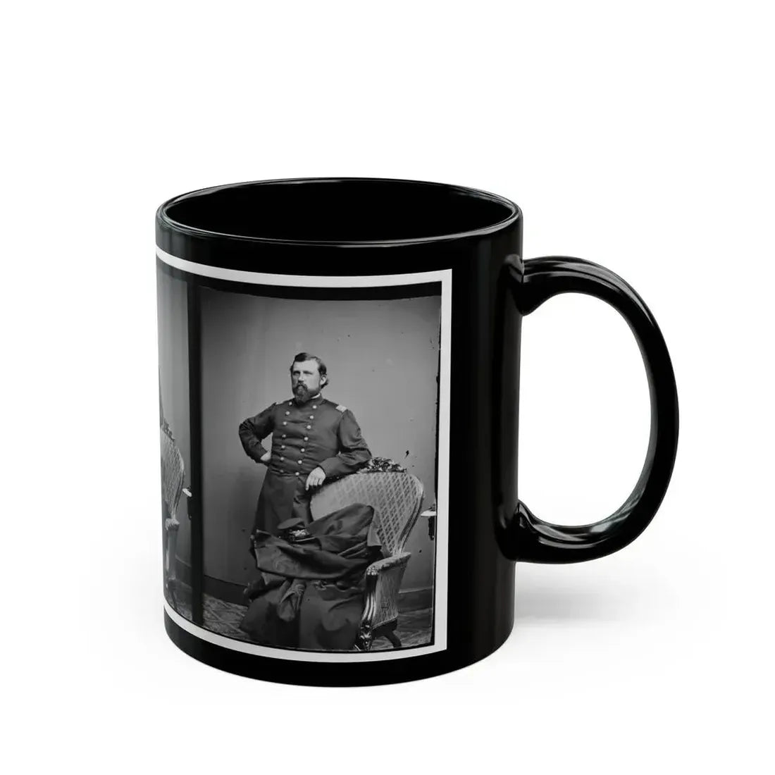 Col.  L.S. Trowbridge 10th Mich. Cav. (U.S. Civil War) Black Coffee Mug - Go Mug Yourself