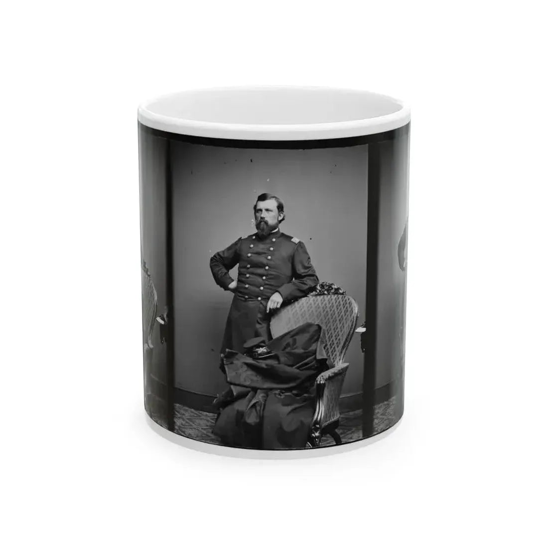 Col.  L.S. Trowbridge 10th Mich. Cav. (U.S. Civil War) White Coffee Mug 11oz - Go Mug Yourself