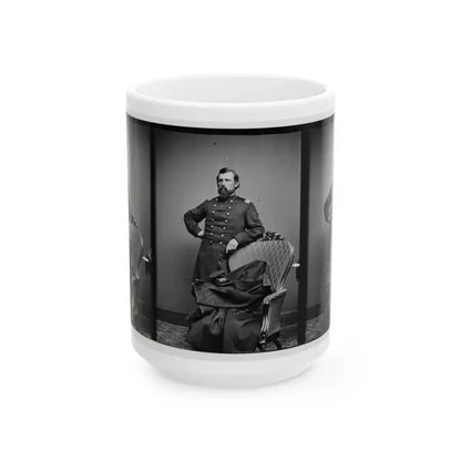 Col.  L.S. Trowbridge 10th Mich. Cav. (U.S. Civil War) White Coffee Mug 15oz - Go Mug Yourself