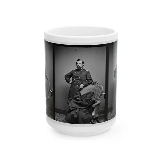 Col.  L.S. Trowbridge 10th Mich. Cav. (U.S. Civil War) White Coffee Mug 15oz - Go Mug Yourself