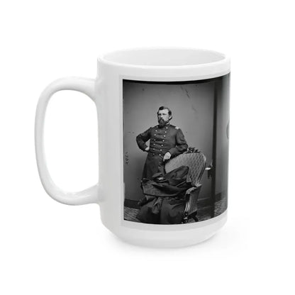Col.  L.S. Trowbridge 10th Mich. Cav. (U.S. Civil War) White Coffee Mug - Go Mug Yourself