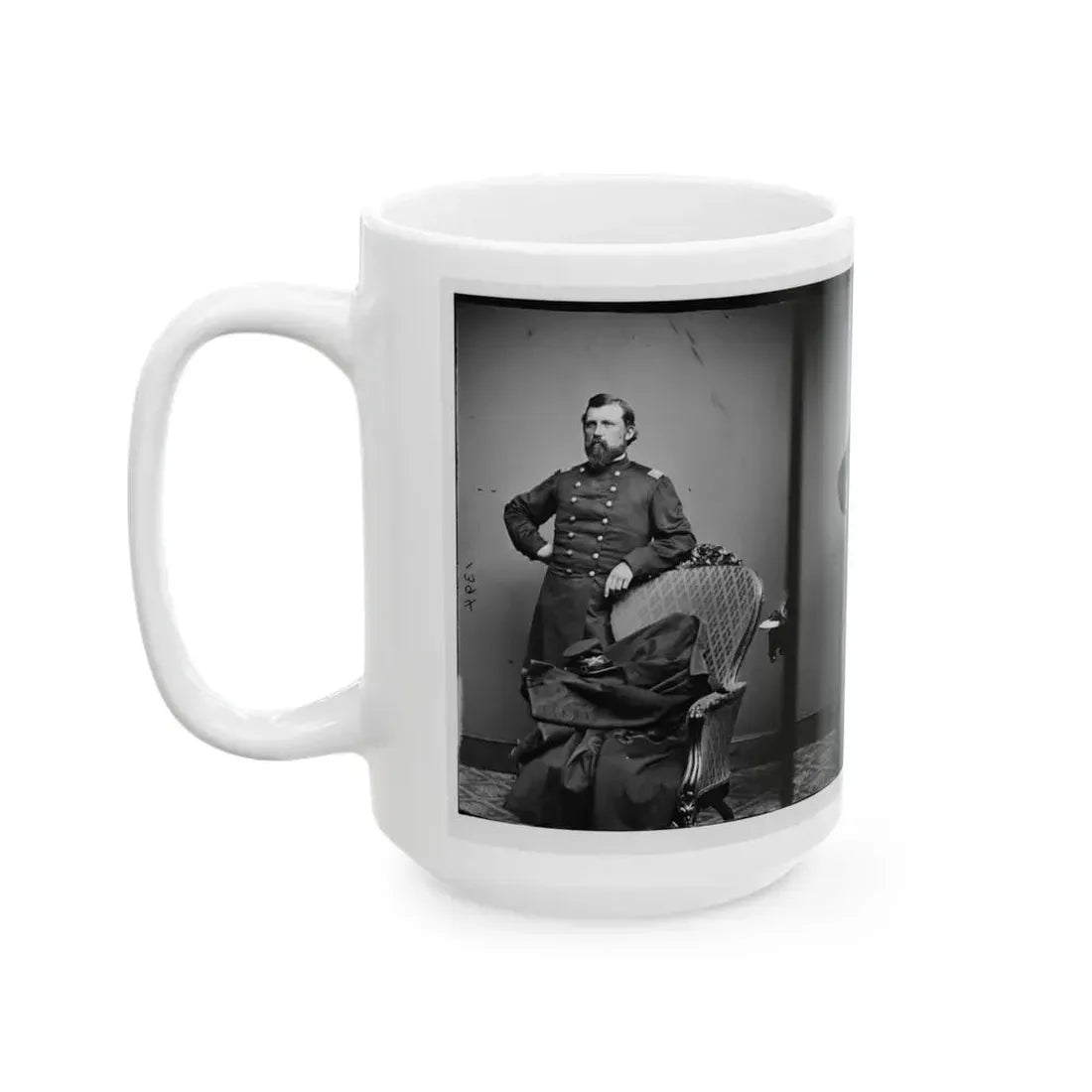 Col.  L.S. Trowbridge 10th Mich. Cav. (U.S. Civil War) White Coffee Mug - Go Mug Yourself