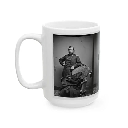 Col.  L.S. Trowbridge 10th Mich. Cav. (U.S. Civil War) White Coffee Mug - Go Mug Yourself