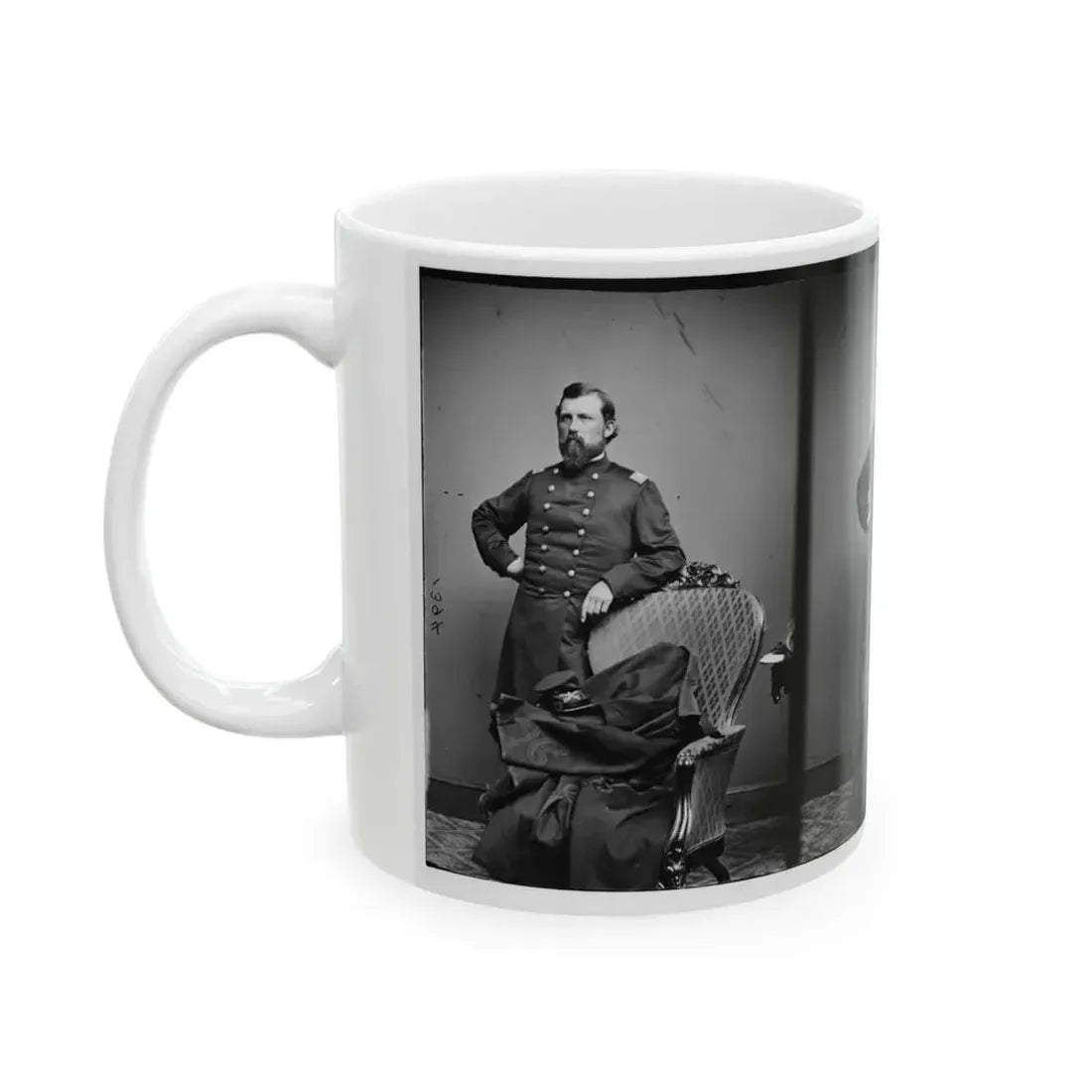 Col.  L.S. Trowbridge 10th Mich. Cav. (U.S. Civil War) White Coffee Mug - Go Mug Yourself