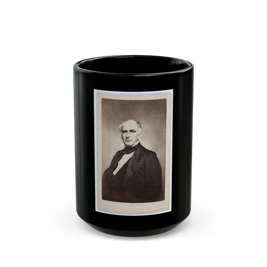 Col. Edward D. Baker, 1811-1861 (U.S. Civil War) Black Coffee Mug-15oz-Go Mug Yourself