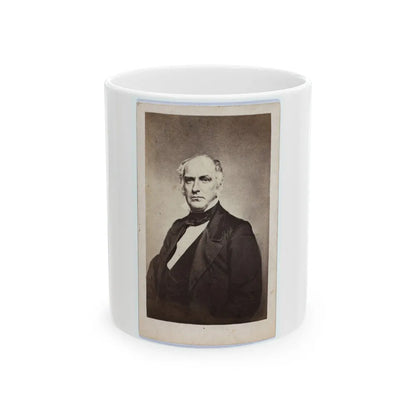 Col. Edward D. Baker, 1811-1861 (U.S. Civil War) White Coffee Mug-11oz-Go Mug Yourself