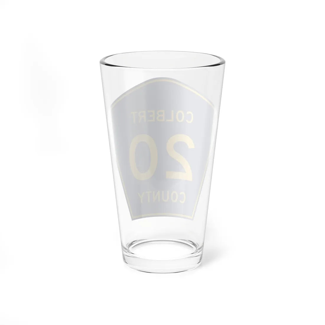 ColbertCounty20 (Alabama) (Road Sign) Pint Glass 16oz - Go Mug Yourself