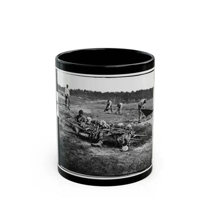 Cold Harbor, Va. African Americans Collecting Bones Of Soldiers Killed In The Battle (U.S. Civil War) Black Coffee Mug 11oz - Go Mug Yourself