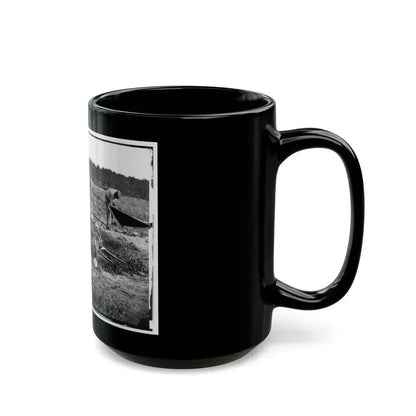 Cold Harbor, Va. African Americans Collecting Bones Of Soldiers Killed In The Battle (U.S. Civil War) Black Coffee Mug - Go Mug Yourself