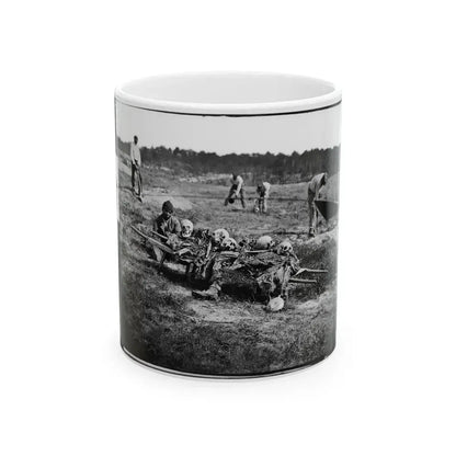 Cold Harbor, Va. African Americans Collecting Bones Of Soldiers Killed In The Battle (U.S. Civil War) White Coffee Mug 11oz - Go Mug Yourself