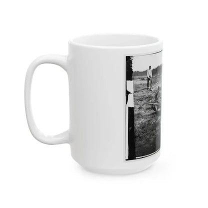 Cold Harbor, Va. African Americans Collecting Bones Of Soldiers Killed In The Battle (U.S. Civil War) White Coffee Mug - Go Mug Yourself