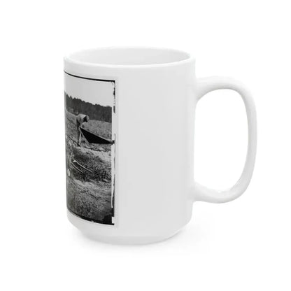 Cold Harbor, Va. African Americans Collecting Bones Of Soldiers Killed In The Battle (U.S. Civil War) White Coffee Mug - Go Mug Yourself
