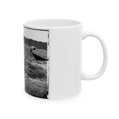 Cold Harbor, Va. African Americans Collecting Bones Of Soldiers Killed In The Battle (U.S. Civil War) White Coffee Mug - Go Mug Yourself
