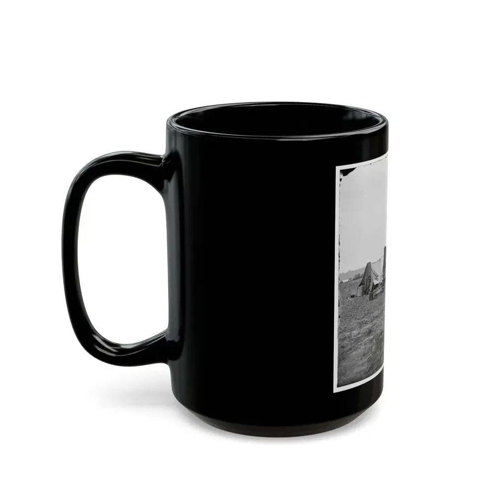 Cold Harbor, Va. Photographer's Wagon And Tent (U.S. Civil War) Black Coffee Mug - Go Mug Yourself
