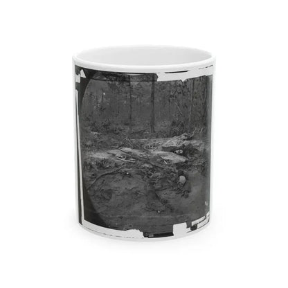 Cold Harbor, Va., Vicinity. Unburied Dead On The Battlefield Of Gaines' Mill (U.S. Civil War) White Coffee Mug 11oz - Go Mug Yourself
