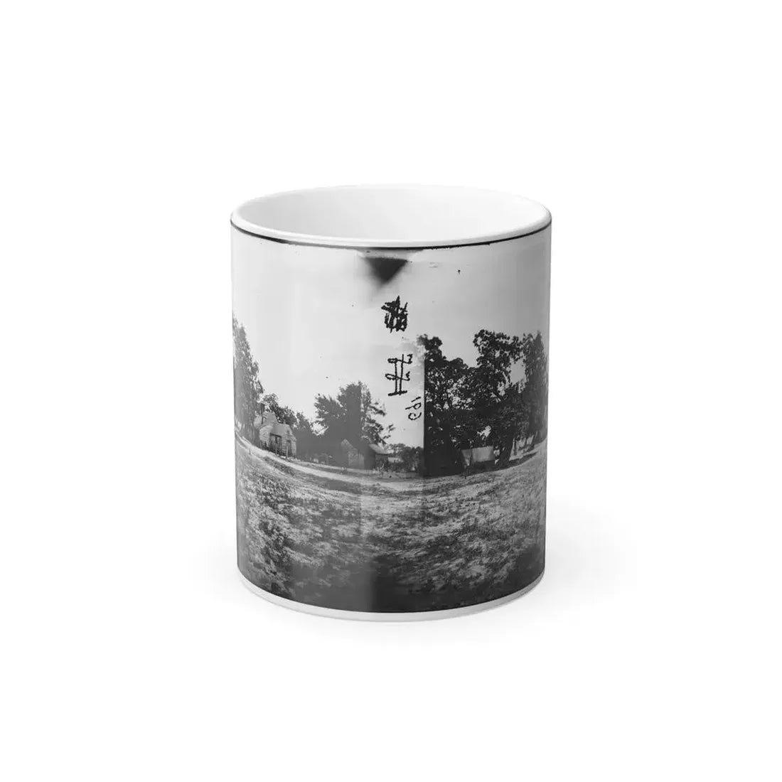 Cold Harbor, Va, Vicinity. W. P. Burnett's House; Tents at Left (U.S. Civil War) Color Changing Coffee Mug 11oz Default Title 11oz - Go Mug Yourself