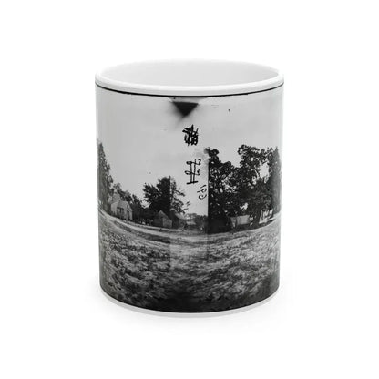 Cold Harbor, Va, Vicinity. W. P. Burnett's House; Tents At Left (U.S. Civil War) White Coffee Mug 11oz - Go Mug Yourself