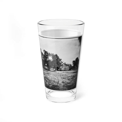 Cold Harbor, Va, Vicinity. W. P. Burnett's House; Tents At Left (U.S. Civil War) Pint Glass 16oz-Go Mug Yourself