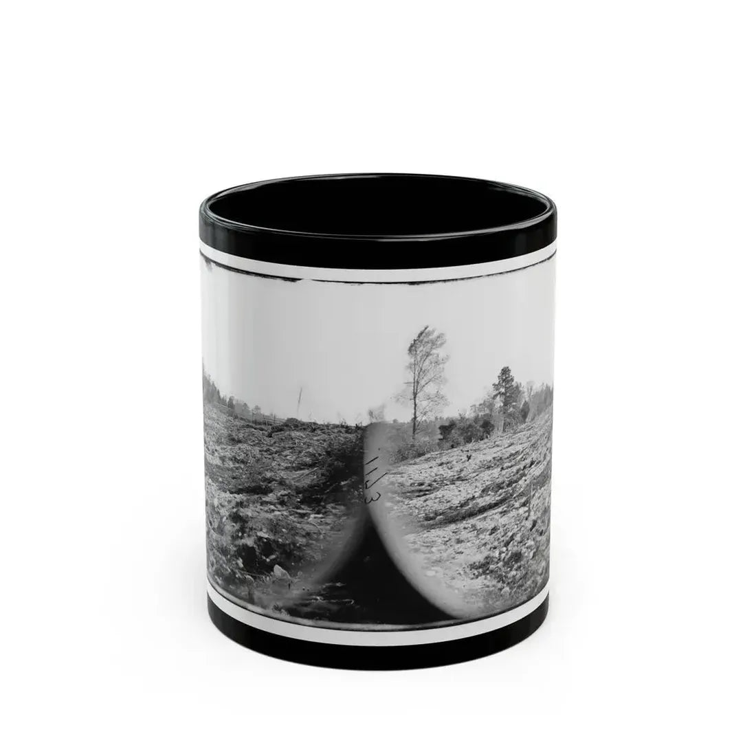 Cold Harbor, Va. View Of The Battlefield (U.S. Civil War) Black Coffee Mug 11oz - Go Mug Yourself