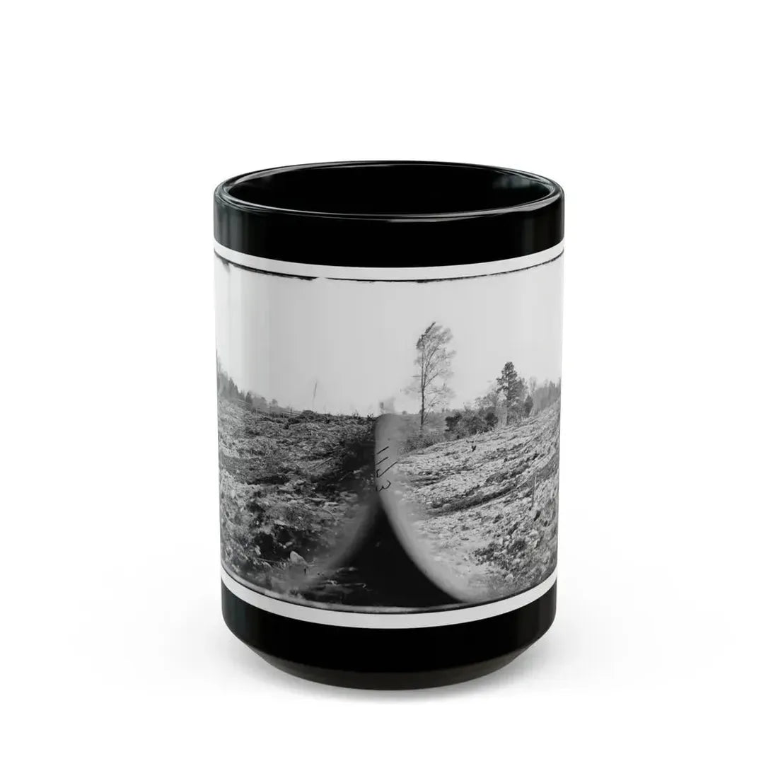 Cold Harbor, Va. View Of The Battlefield (U.S. Civil War) Black Coffee Mug 15oz - Go Mug Yourself