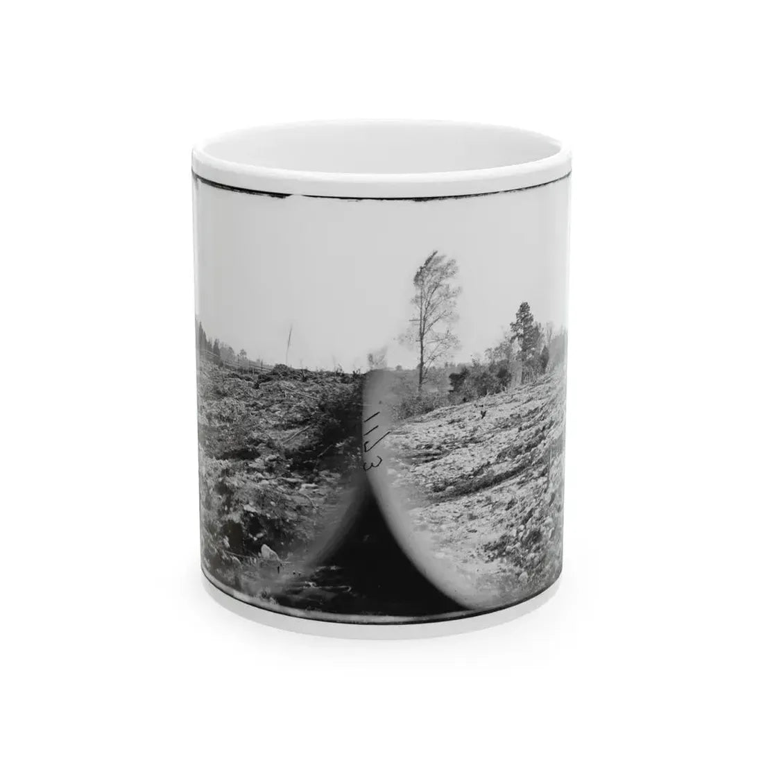 Cold Harbor, Va. View Of The Battlefield (U.S. Civil War) White Coffee Mug 11oz - Go Mug Yourself