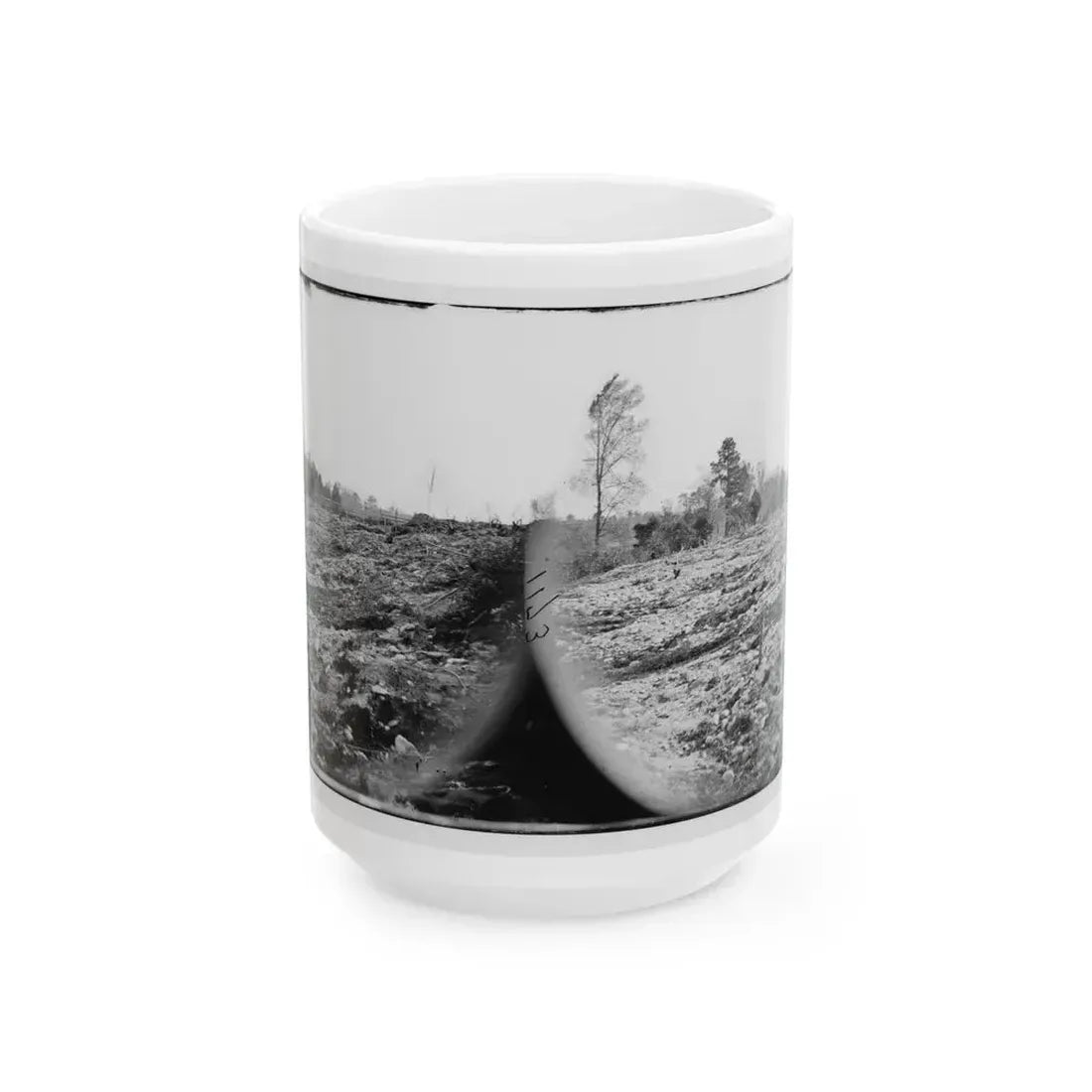 Cold Harbor, Va. View Of The Battlefield (U.S. Civil War) White Coffee Mug 15oz - Go Mug Yourself