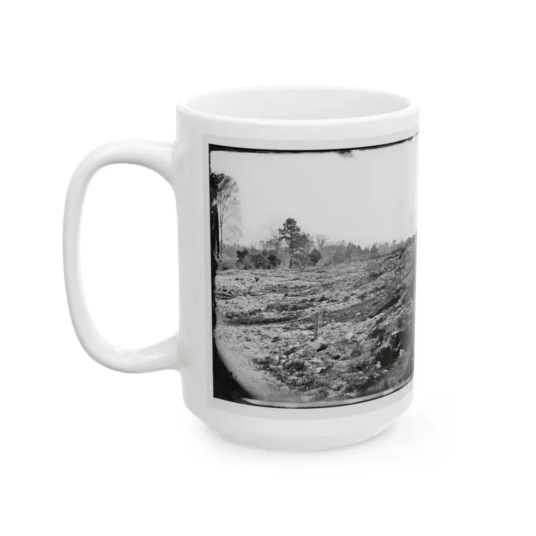 Cold Harbor, Va. View Of The Battlefield (U.S. Civil War) White Coffee Mug - Go Mug Yourself