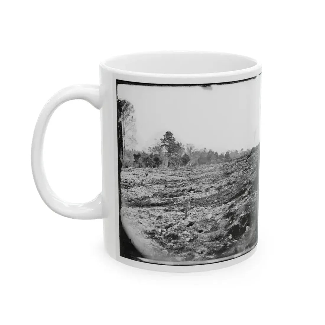 Cold Harbor, Va. View Of The Battlefield (U.S. Civil War) White Coffee Mug - Go Mug Yourself