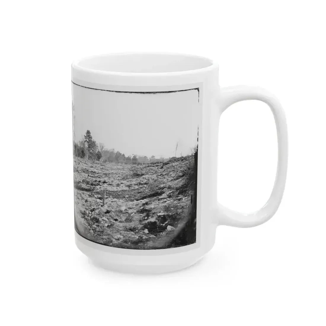 Cold Harbor, Va. View Of The Battlefield (U.S. Civil War) White Coffee Mug - Go Mug Yourself