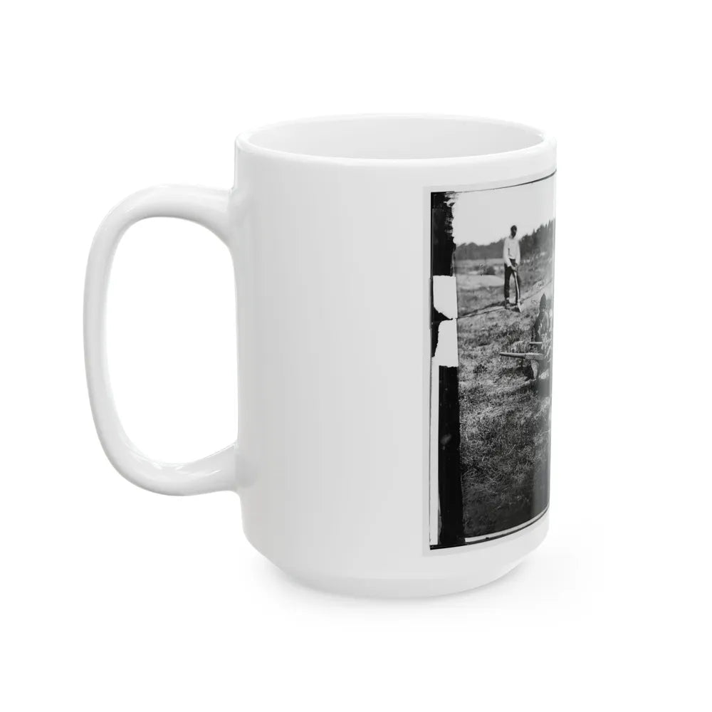 Cold Harbor, Va. African Americans Collecting Bones Of Soldiers Killed In The Battle (U.S. Civil War) White Coffee Mug-Go Mug Yourself