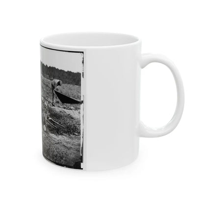 Cold Harbor, Va. African Americans Collecting Bones Of Soldiers Killed In The Battle (U.S. Civil War) White Coffee Mug-Go Mug Yourself