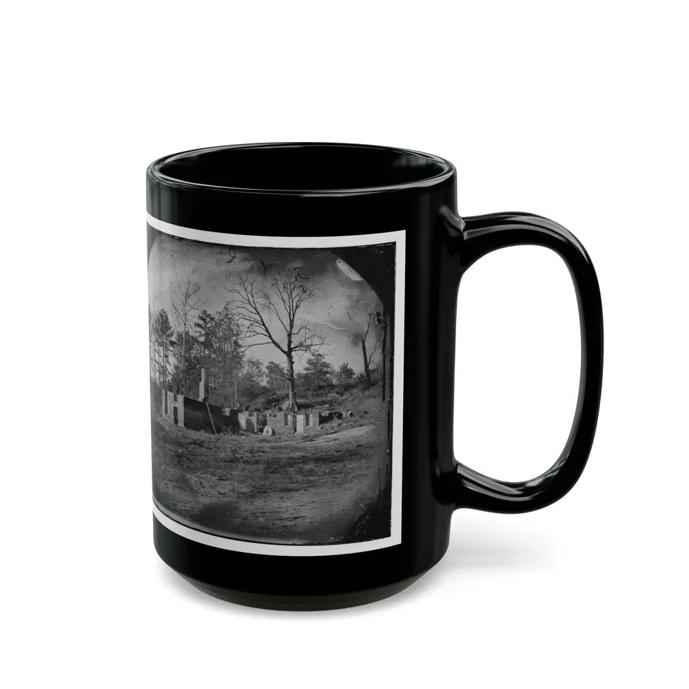 Cold Harbor, Va., Vicinity. Ruins Of Gaines' Mill (U.S. Civil War) Black Coffee Mug-Go Mug Yourself