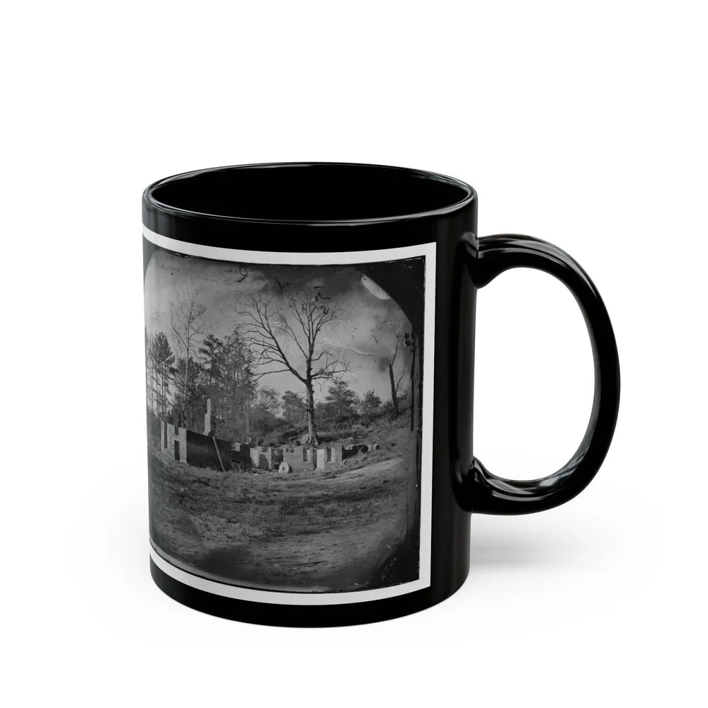 Cold Harbor, Va., Vicinity. Ruins Of Gaines' Mill (U.S. Civil War) Black Coffee Mug-Go Mug Yourself