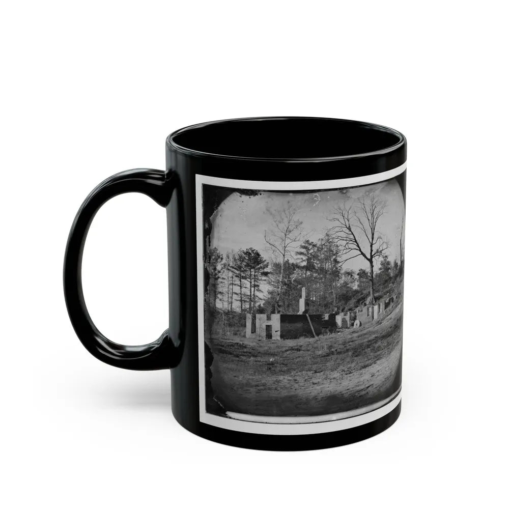 Cold Harbor, Va., Vicinity. Ruins Of Gaines' Mill (U.S. Civil War) Black Coffee Mug-Go Mug Yourself