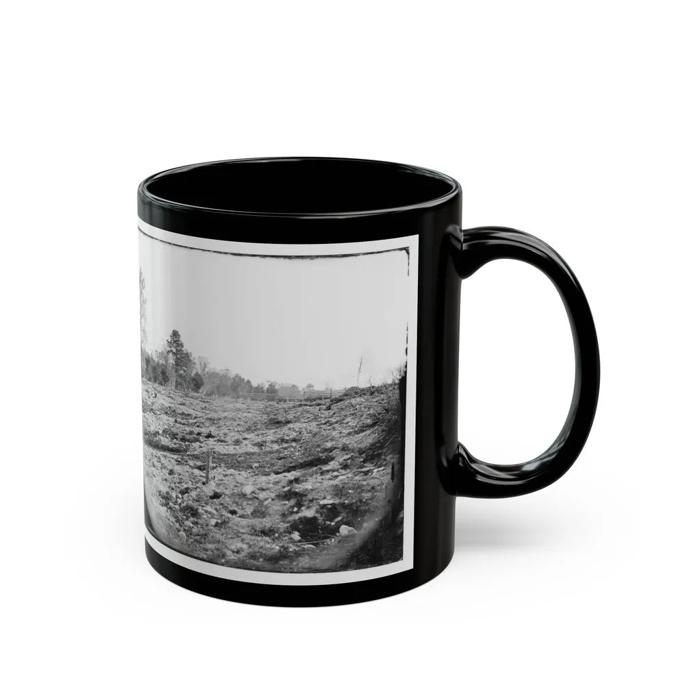 Cold Harbor, Va. View Of The Battlefield (U.S. Civil War) Black Coffee Mug-Go Mug Yourself