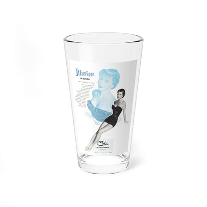 Cole of California ad, Harpers Bazaar, January 1950 - Pint Glass 16oz-16oz-Go Mug Yourself