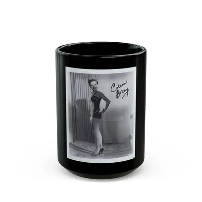 Coleen Gray #01 1 (Vintage Female Icon) Black Coffee Mug 15oz - Go Mug Yourself